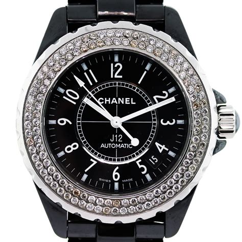 chanel watches women|chanel black watch with diamonds.